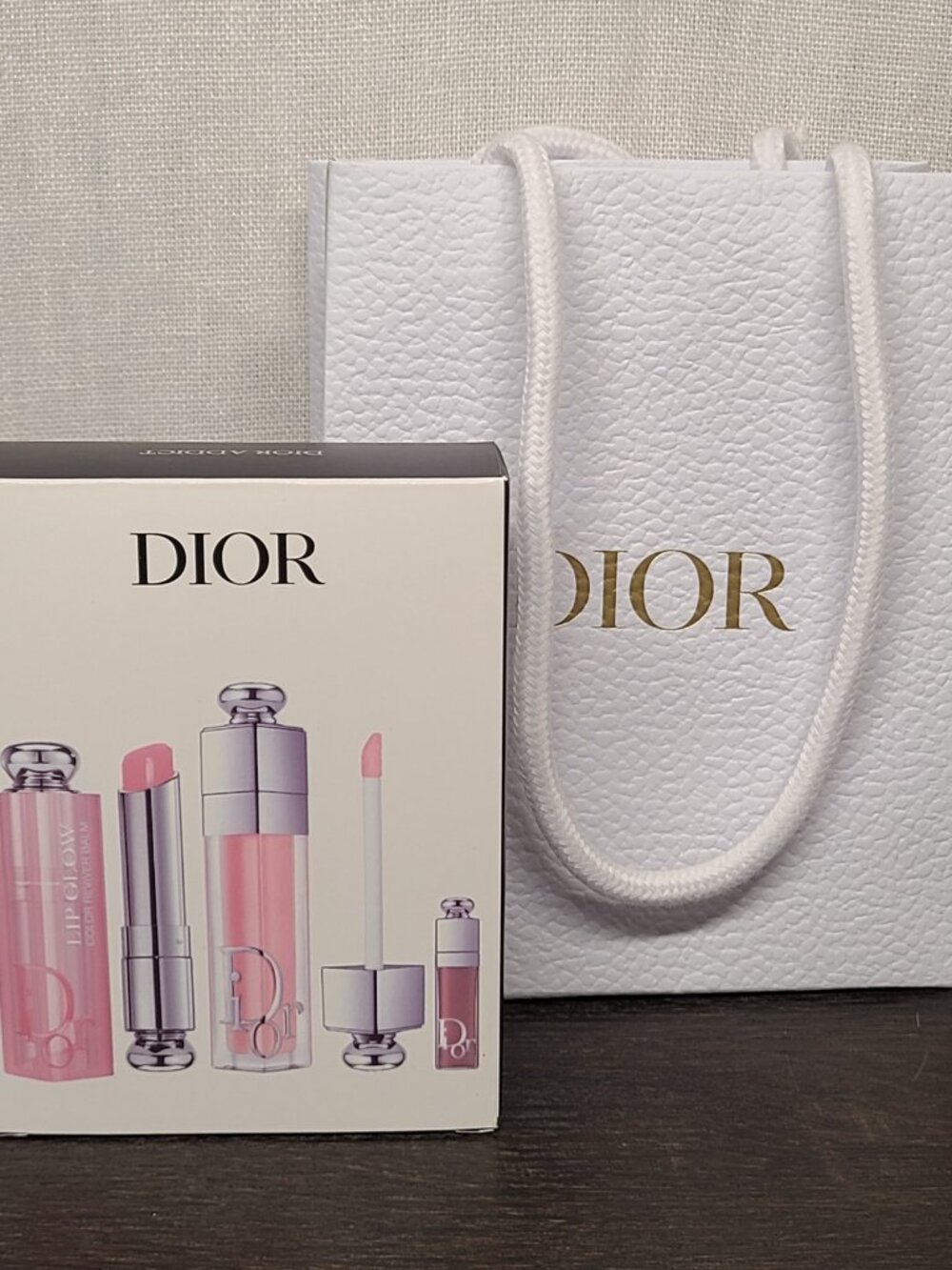 NEW Dior Addict Natural Glow Lip Essentials 3pc Set with Dior Gift Bag